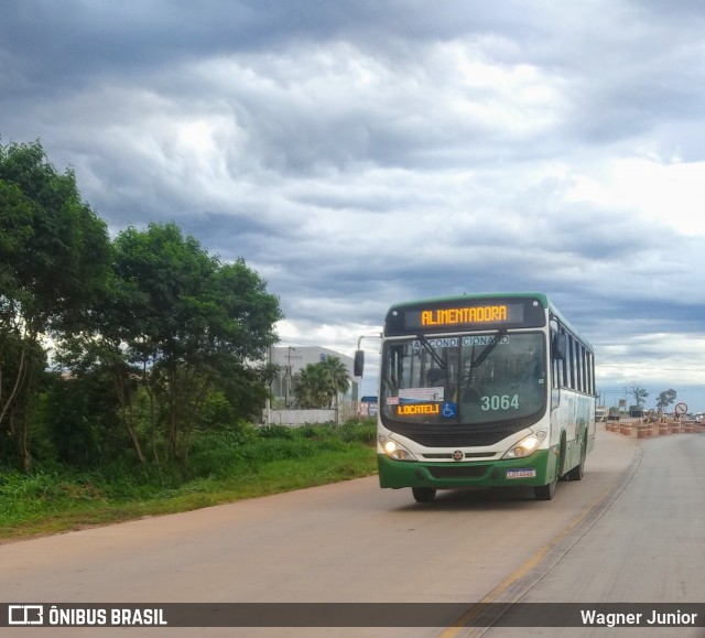 Expresso Caribus Transportes 3064 na cidade de Cuiabá, Mato Grosso, Brasil, por Wagner Junior. ID da foto: 8595048.