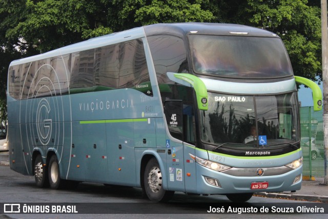 Viação Garcia 8421 na cidade de São Paulo, São Paulo, Brasil, por José Augusto de Souza Oliveira. Número da foto: #8595052.