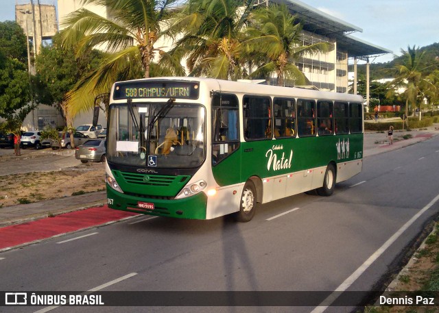 Transportes Cidade do Natal 6 067 na cidade de Natal, Rio Grande do Norte, Brasil, por Dennis Paz. Número da foto: #8595705.