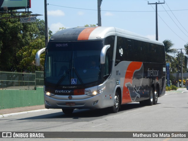 Fretcar 943 na cidade de Fortaleza, Ceará, Brasil, por Matheus Da Mata Santos. Número da foto: #8595232.