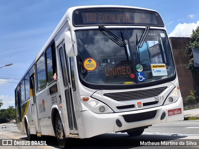 Viação Cidade do Aço 5013 na cidade de Volta Redonda, Rio de Janeiro, Brasil, por Matheus Martins da Silva. ID da foto: 8595114.