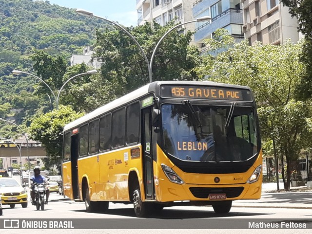 Real Auto Ônibus A41203 na cidade de Rio de Janeiro, Rio de Janeiro, Brasil, por Matheus Feitosa . ID da foto: 8594019.