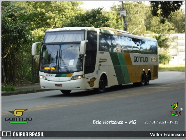 Empresa Gontijo de Transportes 12730 na cidade de Belo Horizonte, Minas Gerais, Brasil, por Valter Francisco. ID da foto: 8597963.