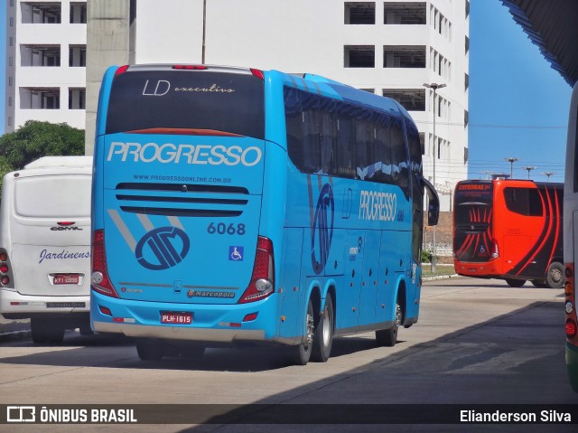 Auto Viação Progresso 6068 na cidade de Natal, Rio Grande do Norte, Brasil, por Elianderson Silva. Número da foto: #8599557.