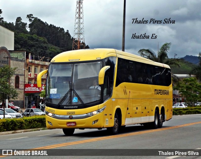 Viação Itapemirim 60025 na cidade de Ibatiba, Espírito Santo, Brasil, por Thales Pires Silva. ID da foto: 8597181.