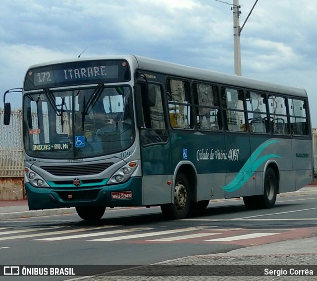 Viação Tabuazeiro 4097 na cidade de Vitória, Espírito Santo, Brasil, por Sergio Corrêa. Número da foto: #8596626.