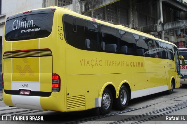 Viação Itapemirim 8651 na cidade de Rio de Janeiro, Rio de Janeiro, Brasil, por Rafael H.. ID da foto: 8599058.