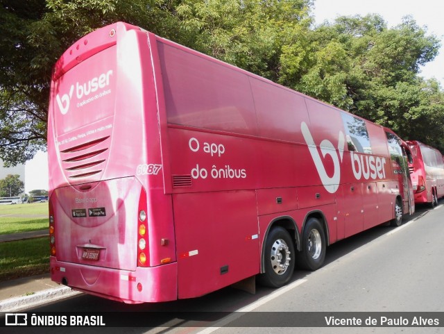 Buser Brasil Tecnologia 6087 na cidade de Brasília, Distrito Federal, Brasil, por Vicente de Paulo Alves. ID da foto: 8597618.