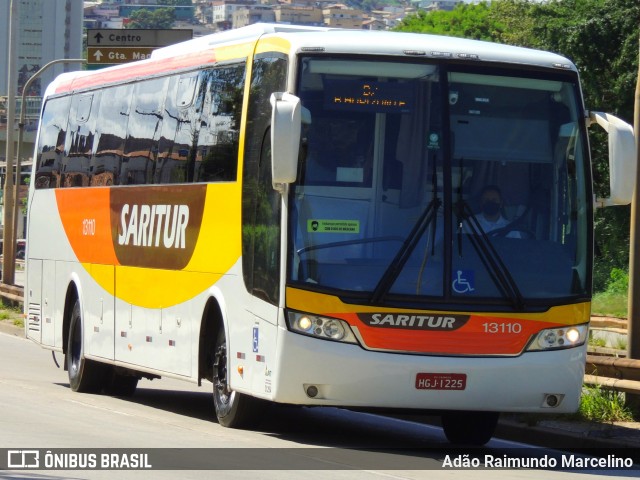 Saritur - Santa Rita Transporte Urbano e Rodoviário 13110 na cidade de Belo Horizonte, Minas Gerais, Brasil, por Adão Raimundo Marcelino. ID da foto: 8599393.