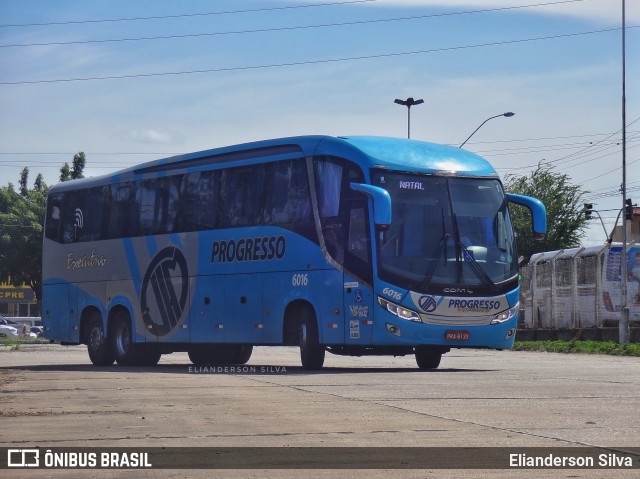 Auto Viação Progresso 6016 na cidade de Natal, Rio Grande do Norte, Brasil, por Elianderson Silva. Número da foto: #8599536.