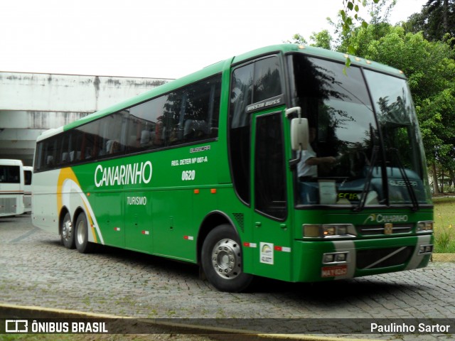 Viação Canarinho 0620 na cidade de Joinville, Santa Catarina, Brasil, por Paulinho Sartor. ID da foto: 8597987.