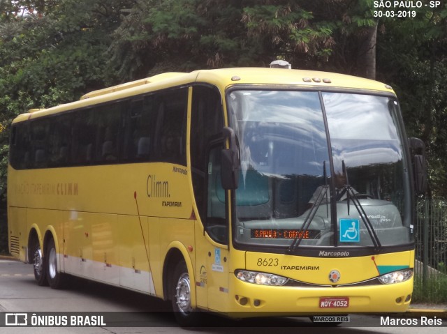 Viação Itapemirim 8623 na cidade de São Paulo, São Paulo, Brasil, por Marcos Reis. ID da foto: 8597257.