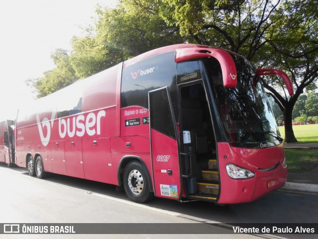 Buser Brasil Tecnologia 6087 na cidade de Brasília, Distrito Federal, Brasil, por Vicente de Paulo Alves. ID da foto: 8597613.