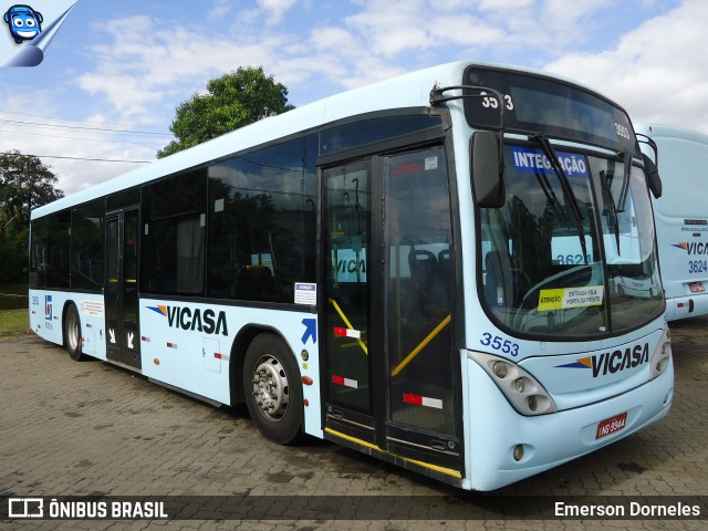 VICASA - Viação Canoense S.A. 3553 na cidade de Canoas, Rio Grande do Sul, Brasil, por Emerson Dorneles. Número da foto: #8599924.