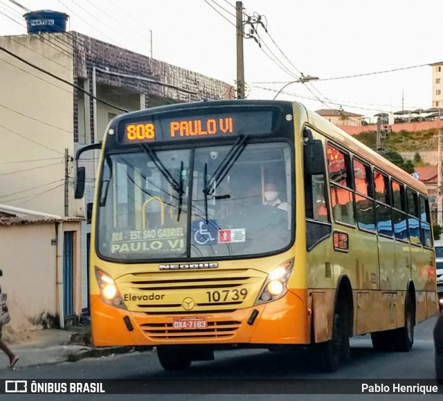 SM Transportes 10739 na cidade de Belo Horizonte, Minas Gerais, Brasil, por Pablo Henrique. Número da foto: #8600991.