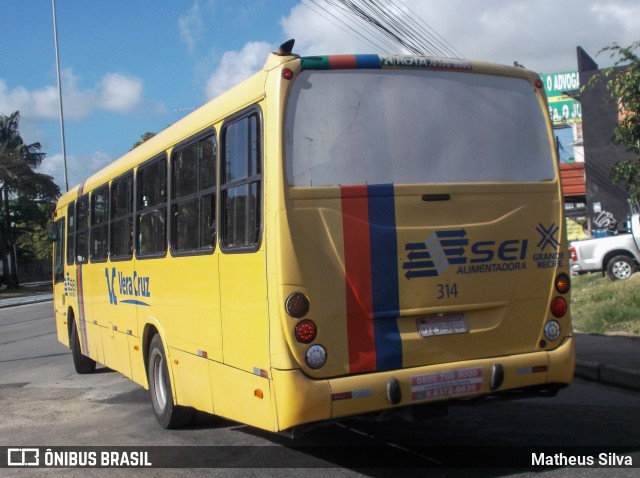Expresso Vera Cruz 314 na cidade de Jaboatão dos Guararapes, Pernambuco, Brasil, por Matheus Silva. Número da foto: #8601559.
