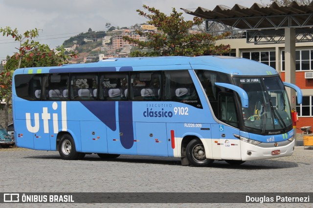 UTIL - União Transporte Interestadual de Luxo 9102 na cidade de Juiz de Fora, Minas Gerais, Brasil, por Douglas Paternezi. ID da foto: 8599988.