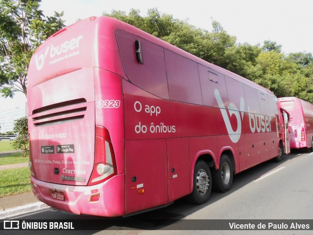 Buser Brasil Tecnologia 3323 na cidade de Brasília, Distrito Federal, Brasil, por Vicente de Paulo Alves. Número da foto: #8600330.