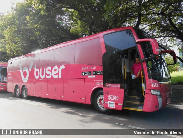 Buser Brasil Tecnologia 3899 na cidade de Brasília, Distrito Federal, Brasil, por Vicente de Paulo Alves. ID da foto: 8600346.