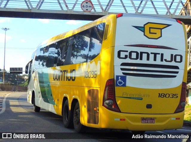 Empresa Gontijo de Transportes 18035 na cidade de Belo Horizonte, Minas Gerais, Brasil, por Adão Raimundo Marcelino. Número da foto: #8602311.