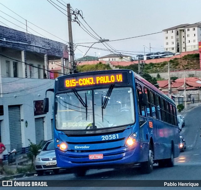 Viação Torres 20581 na cidade de Belo Horizonte, Minas Gerais, Brasil, por Pablo Henrique. ID da foto: 8600996.