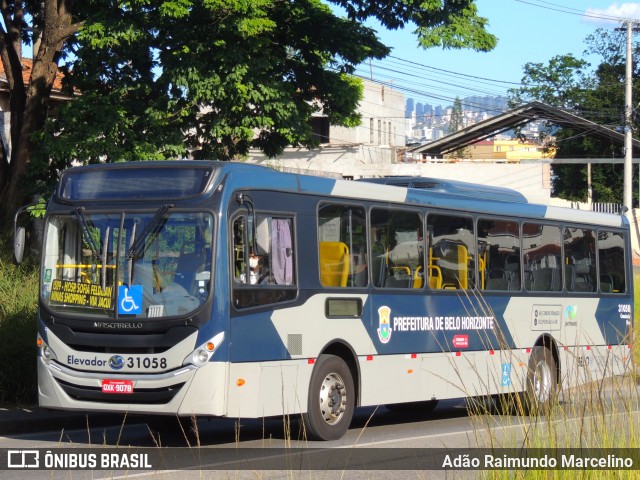 Viação Zurick 31058 na cidade de Belo Horizonte, Minas Gerais, Brasil, por Adão Raimundo Marcelino. ID da foto: 8602203.