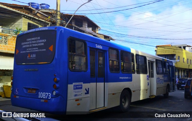 Concessionária Salvador Norte - CSN Transportes 10873 na cidade de Salvador, Bahia, Brasil, por Cauã Cauazinho. ID da foto: 8601995.