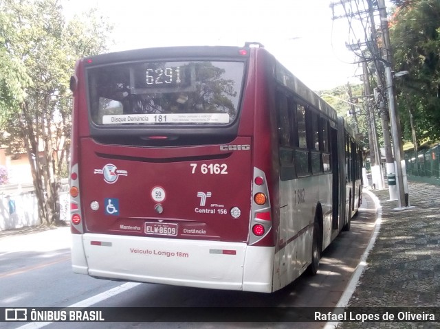 Viação Gatusa Transportes Urbanos 7 6162 na cidade de São Paulo, São Paulo, Brasil, por Rafael Lopes de Oliveira. ID da foto: 8601082.