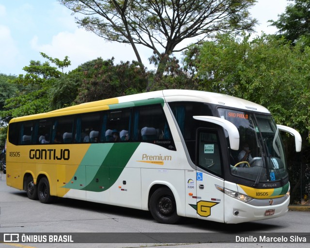 Empresa Gontijo de Transportes 18505 na cidade de São Paulo, São Paulo, Brasil, por Danilo Marcelo Silva. ID da foto: 8602202.