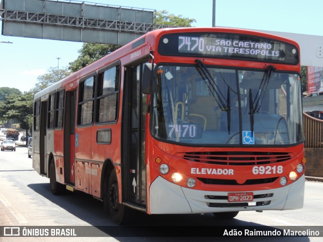 Viação Santa Edwiges 69218 na cidade de Contagem, Minas Gerais, Brasil, por Adão Raimundo Marcelino. Número da foto: #8605267.