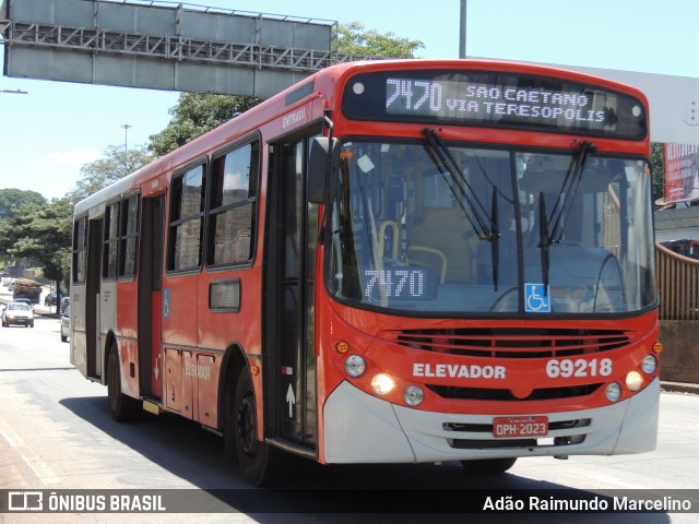 Viação Santa Edwiges 69218 na cidade de Contagem, Minas Gerais, Brasil, por Adão Raimundo Marcelino. ID da foto: 8605267.