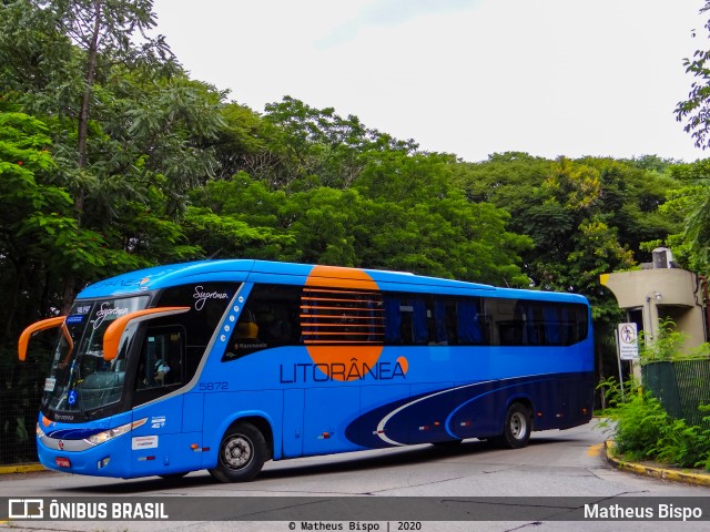 Litorânea Transportes Coletivos 5872 na cidade de São Paulo, São Paulo, Brasil, por Matheus Bispo. Número da foto: #8603260.
