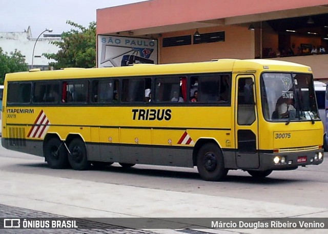 Viação Itapemirim 30075 na cidade de Rio de Janeiro, Rio de Janeiro, Brasil, por Márcio Douglas Ribeiro Venino. ID da foto: 8605183.