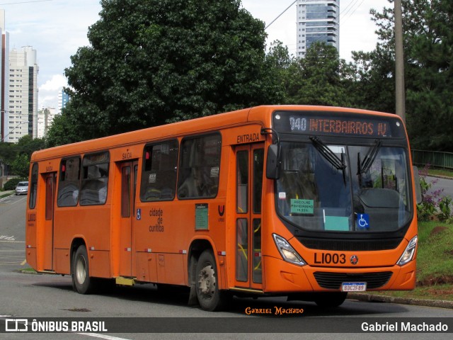 Araucária Transportes Coletivos LI003 na cidade de Curitiba, Paraná, Brasil, por Gabriel Machado. ID da foto: 8605346.