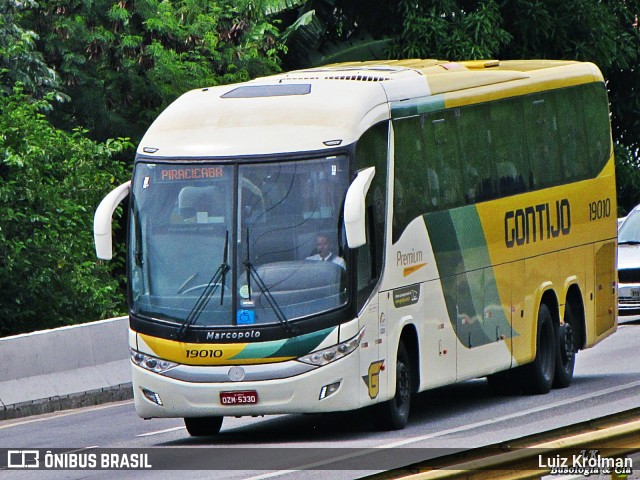 Empresa Gontijo de Transportes 19010 na cidade de Aparecida, São Paulo, Brasil, por Luiz Krolman. Número da foto: #8605651.