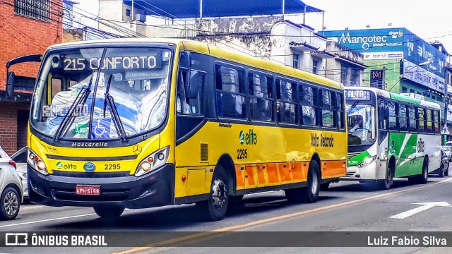 Viação Elite 2295 na cidade de Volta Redonda, Rio de Janeiro, Brasil, por Luiz Fabio Silva. Número da foto: #8602618.