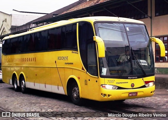 Viação Itapemirim 7007 na cidade de Rio de Janeiro, Rio de Janeiro, Brasil, por Márcio Douglas Ribeiro Venino. Número da foto: #8605259.