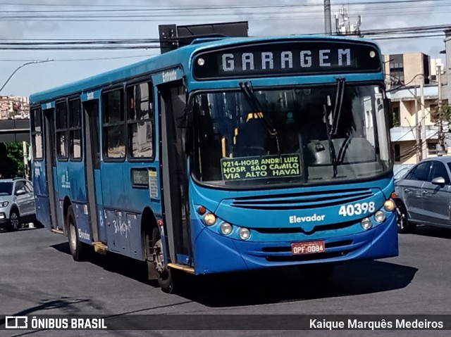 Viação Torres 40398 na cidade de Belo Horizonte, Minas Gerais, Brasil, por Kaique Marquês Medeiros . ID da foto: 8604518.