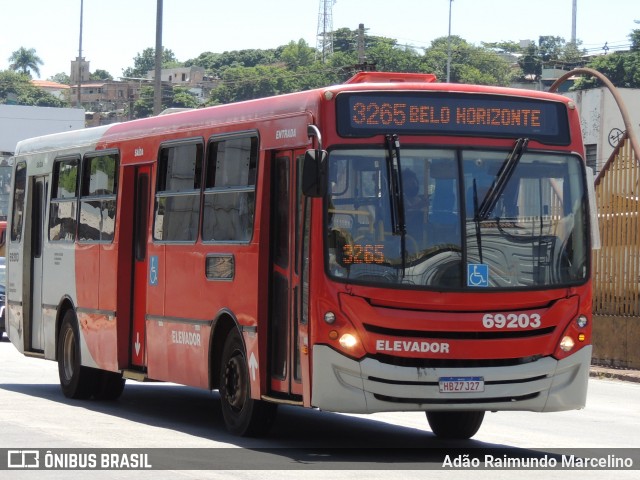 Viação Santa Edwiges 69203 na cidade de Contagem, Minas Gerais, Brasil, por Adão Raimundo Marcelino. ID da foto: 8605219.