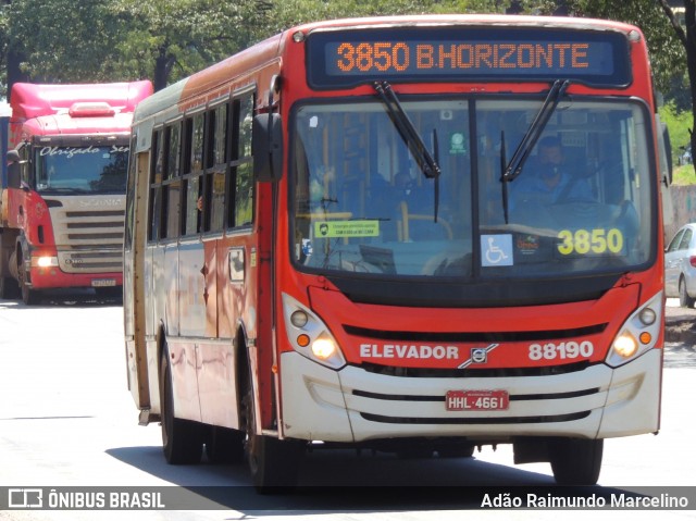 Viação Novo Retiro 88190 na cidade de Contagem, Minas Gerais, Brasil, por Adão Raimundo Marcelino. ID da foto: 8605348.