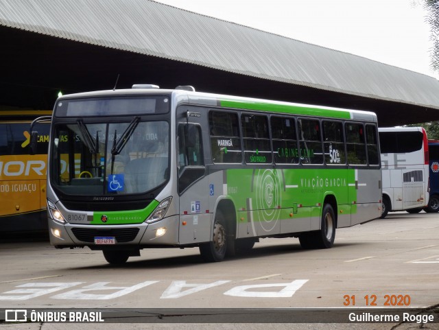 Viação Garcia 81067 na cidade de Maringá, Paraná, Brasil, por Guilherme Rogge. Número da foto: #8605580.