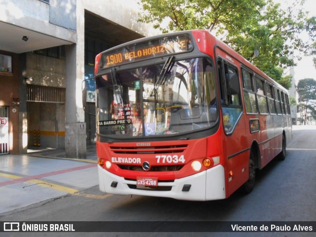 Eldorado Transportes 77034 na cidade de Belo Horizonte, Minas Gerais, Brasil, por Vicente de Paulo Alves. ID da foto: 8602912.