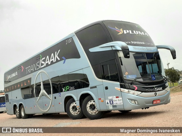 Trans Isaak Turismo 2100 na cidade de Curitiba, Paraná, Brasil, por Wagner Domingos Ivanesken. ID da foto: 8603704.