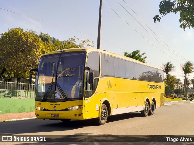 Viação Itapemirim 5033 na cidade de Fortaleza, Ceará, Brasil, por Tiago Alves. ID da foto: 8516294.