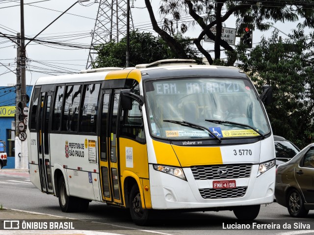 Upbus Qualidade em Transportes 3 5770 na cidade de São Paulo, São Paulo, Brasil, por Luciano Ferreira da Silva. ID da foto: 8516198.