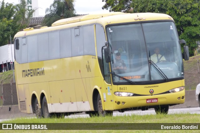 Viação Itapemirim 8651 na cidade de São José dos Campos, São Paulo, Brasil, por Everaldo Bordini. ID da foto: 8518042.