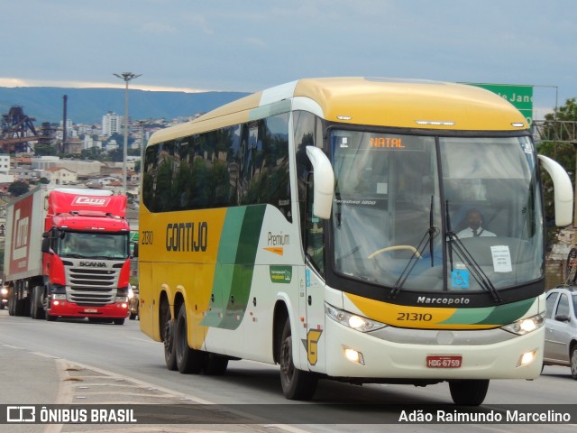 Empresa Gontijo de Transportes 21310 na cidade de Belo Horizonte, Minas Gerais, Brasil, por Adão Raimundo Marcelino. Número da foto: #8518232.