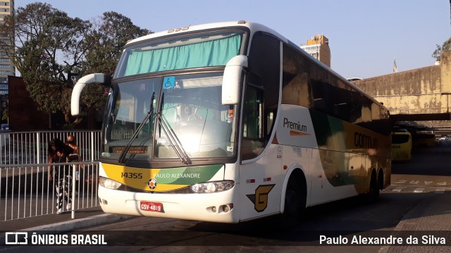 Empresa Gontijo de Transportes 14355 na cidade de Belo Horizonte, Minas Gerais, Brasil, por Paulo Alexandre da Silva. ID da foto: 8516979.