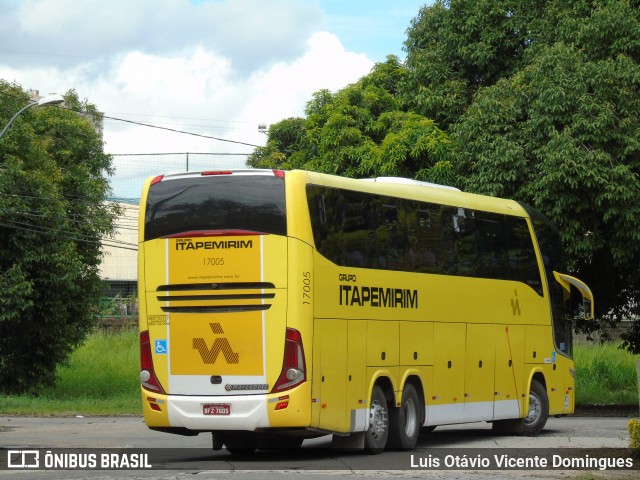 Viação Itapemirim 17005 na cidade de Campos dos Goytacazes, Rio de Janeiro, Brasil, por Luis Otávio Vicente Domingues. ID da foto: 8518077.