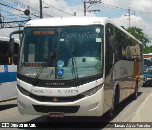 Evanil Transportes e Turismo RJ 132.023 na cidade de Nova Iguaçu, Rio de Janeiro, Brasil, por Lucas Alves Ferreira. ID da foto: 8608540.